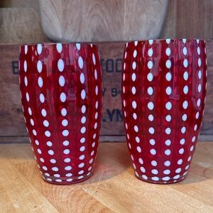 Vietri Italian glass tumblers